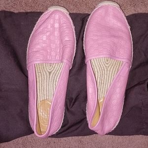 GUCCI PINK GUCCISSIMA ESPADRILLE  SIZE 38